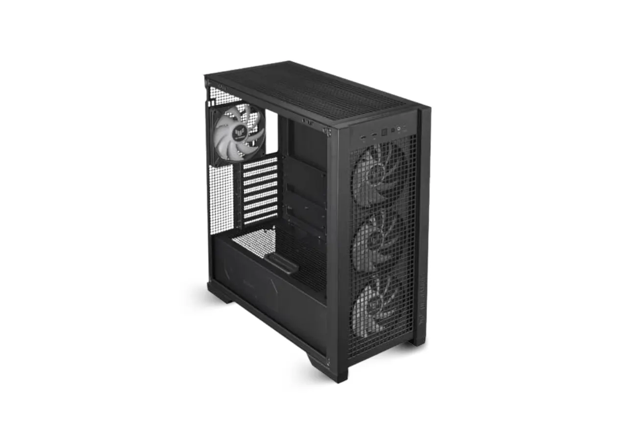 Asus TUF Gaming GT302 ARGB (E-ATX) Mid Tower Cabinet (Black) - Image 2